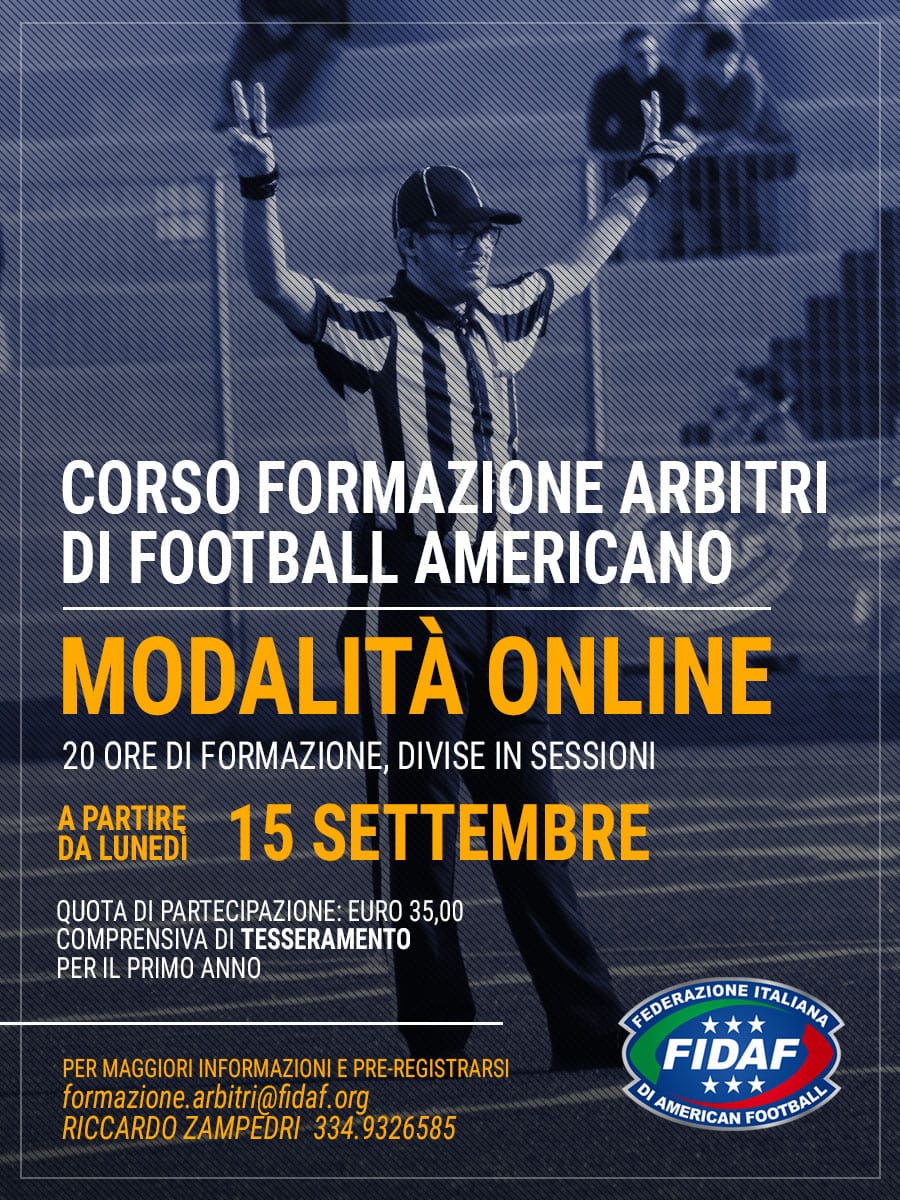 Corso Formazione Arbitri 15 Settembre 2025